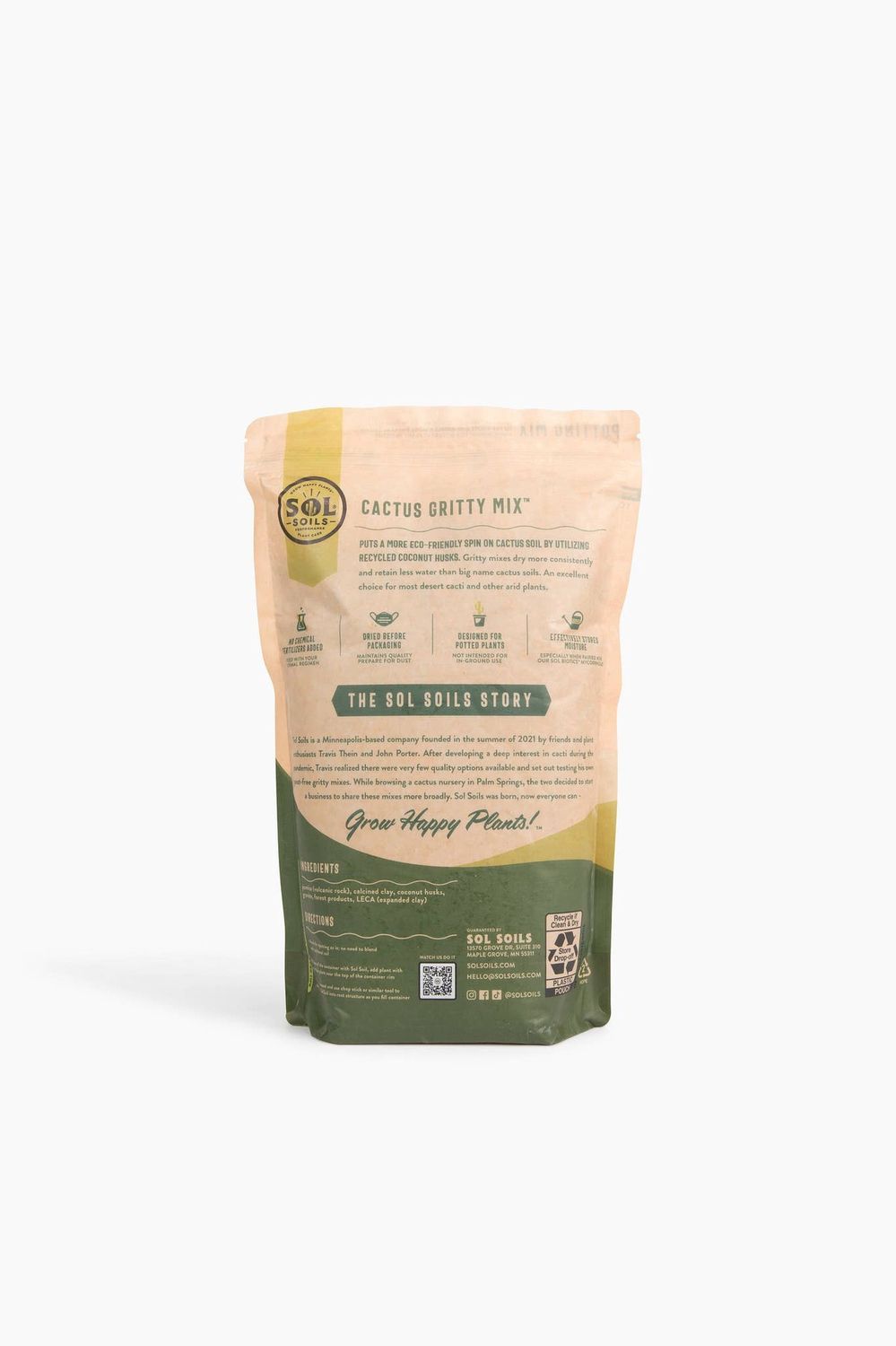Soil (2Qt) Cactus Gritty Mix (Soilless): 2 Quarts