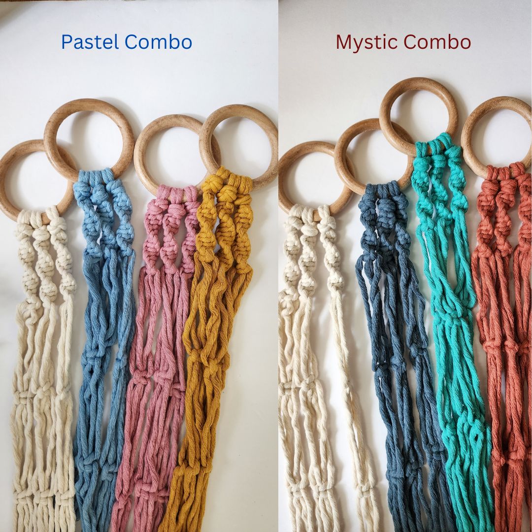 Boho Macrame Plant Hanger, Minimalist Handmade Plant Holder