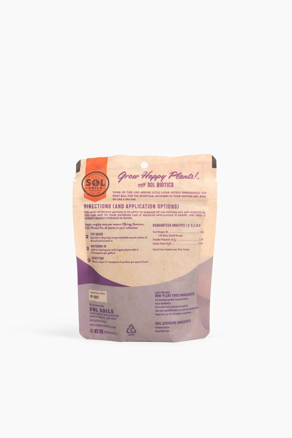 Sol Biotics - Soil Salvation - Worm Castings &amp; Biochar