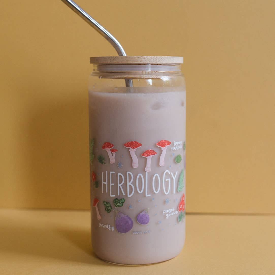 Herbology Magical Plants Glass Can