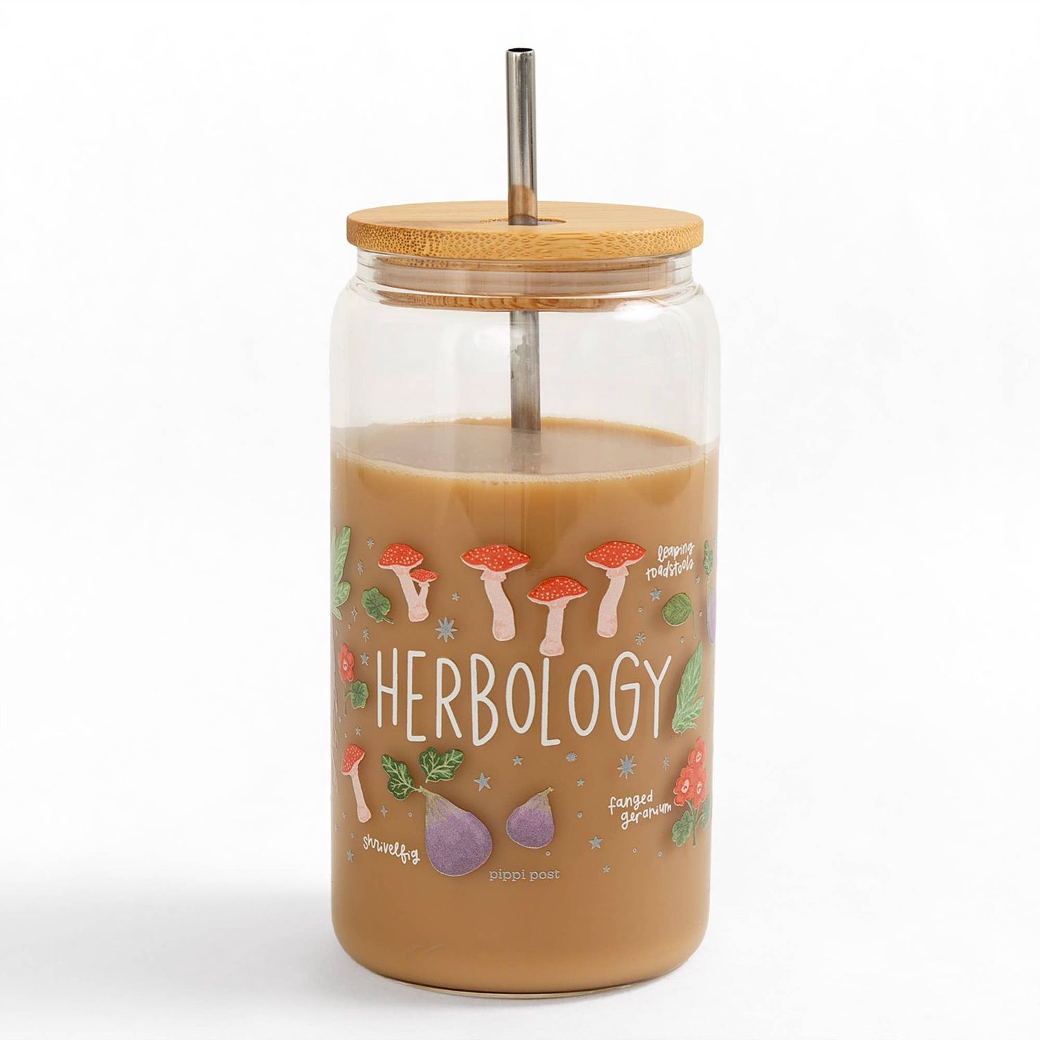 Herbology Magical Plants Glass Can