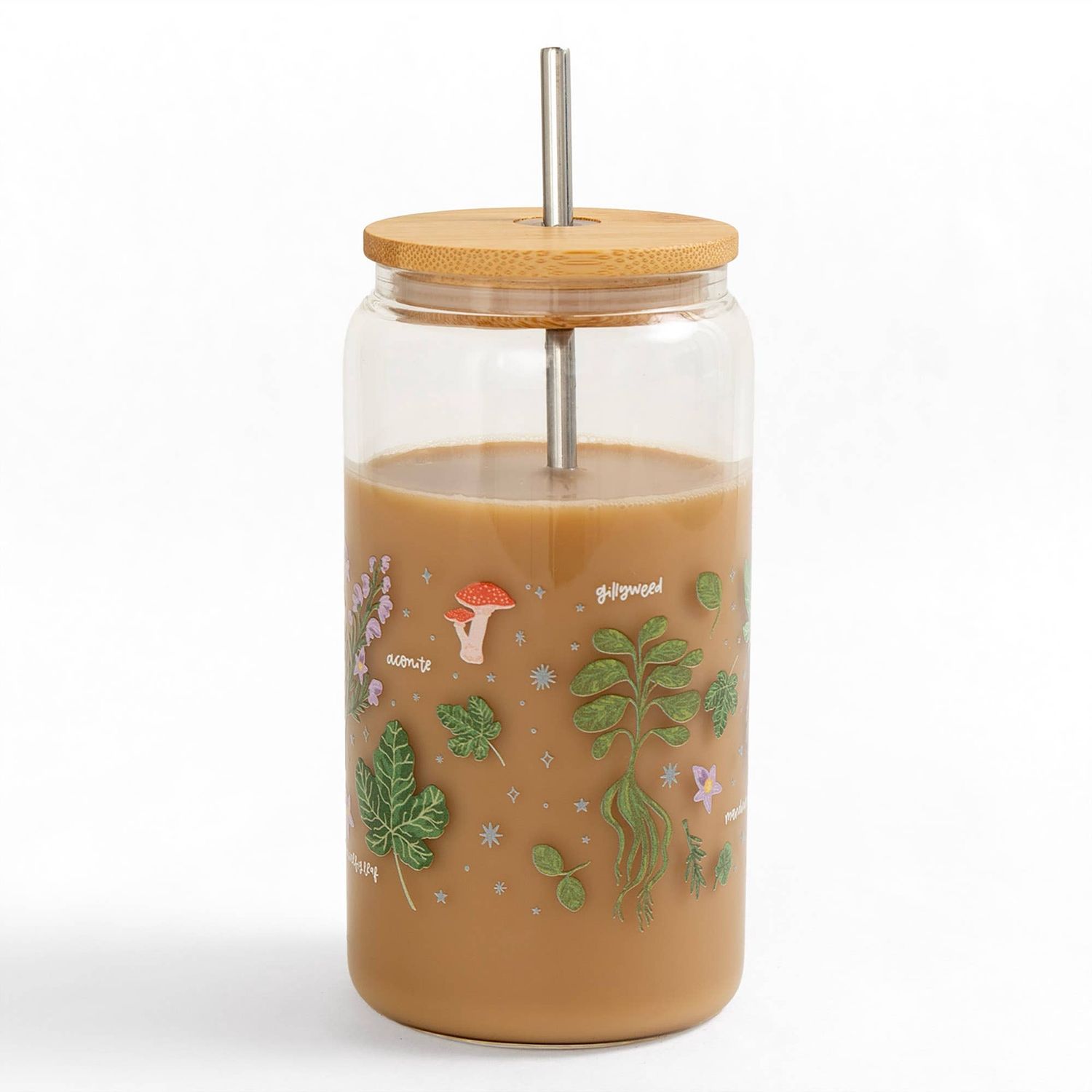Herbology Magical Plants Glass Can
