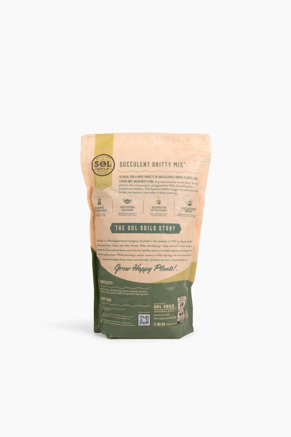 Soil (2Qt) Succulent Gritty Mix (Soilless): 2 Quarts