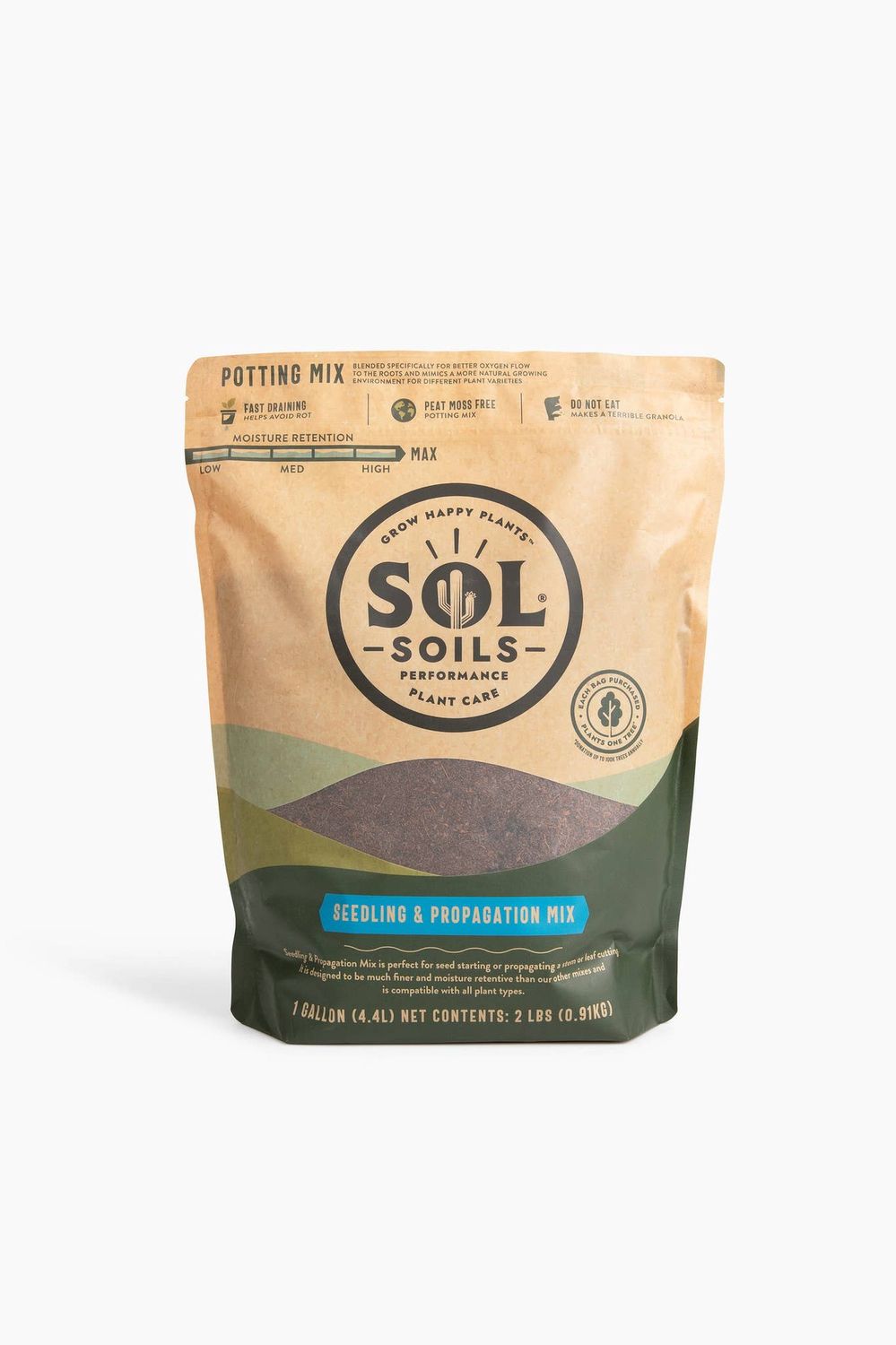 Soil (1Gal) Seedling &amp; Propagation Mix: 1 Gallon (4 quarts)