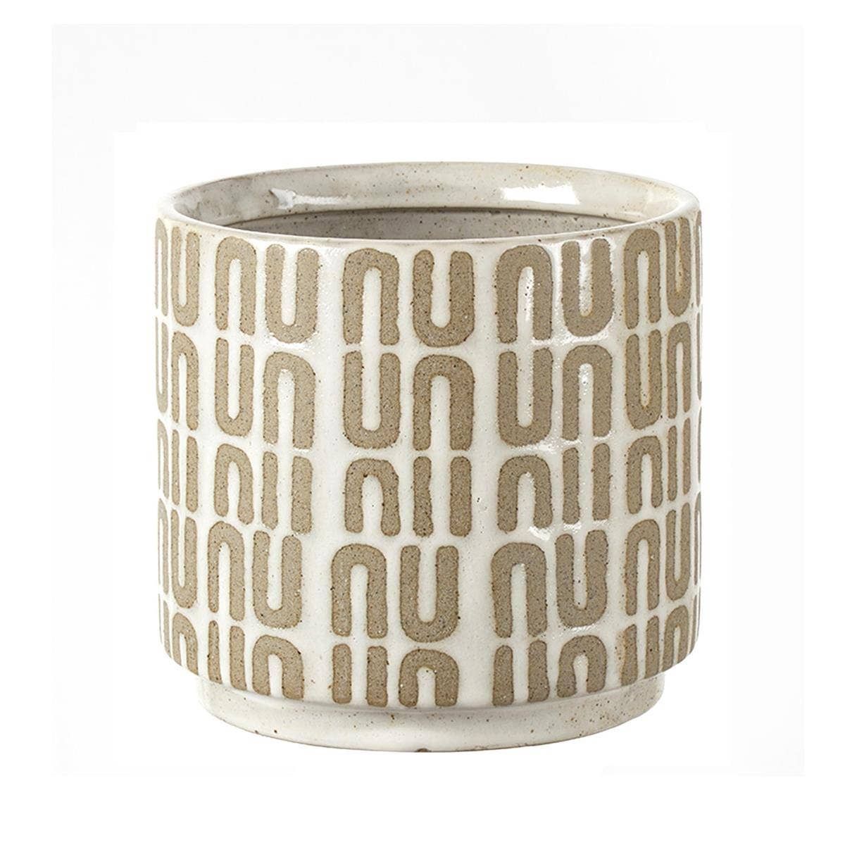 Truu Design Arches Ceramic Planter - 6.5" D x6"H
