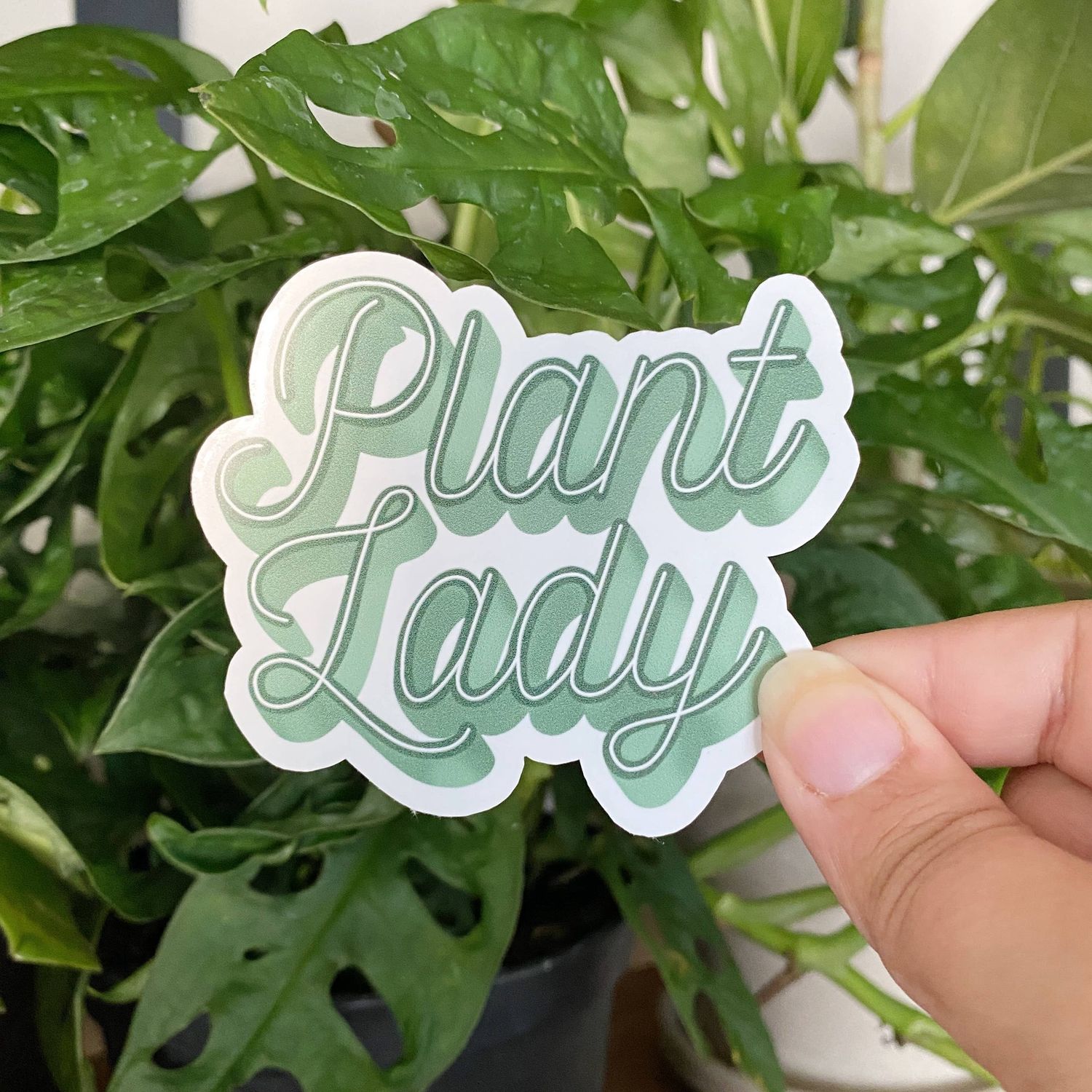 Plant Lady Script Magnet