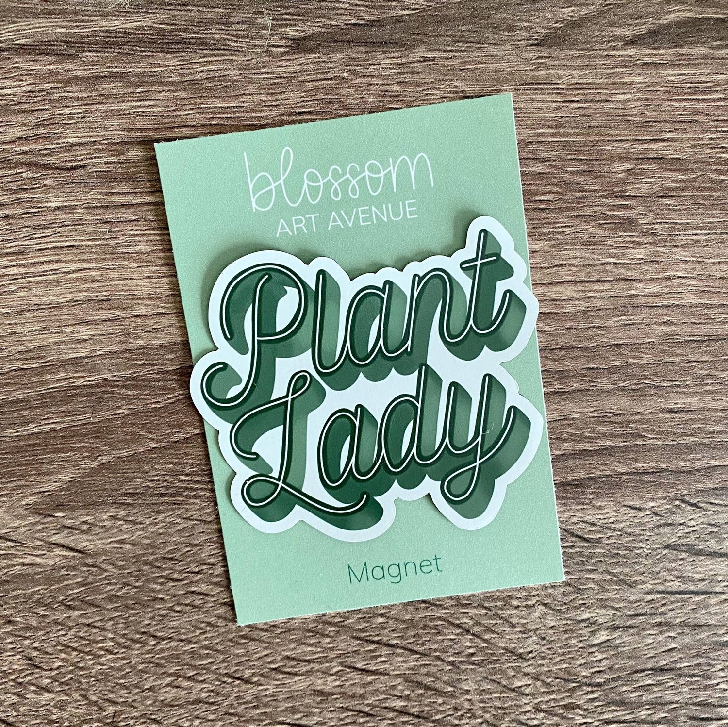 Plant Lady Script Magnet
