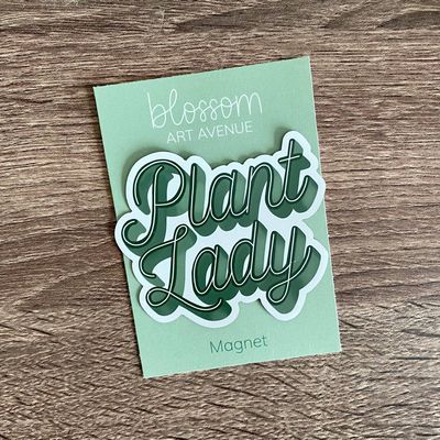 Plant Lady Script Magnet