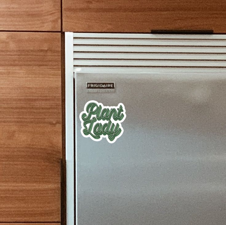 Plant Lady Script Magnet