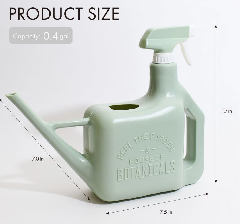 Watering Can/Spray Mister Combo - White