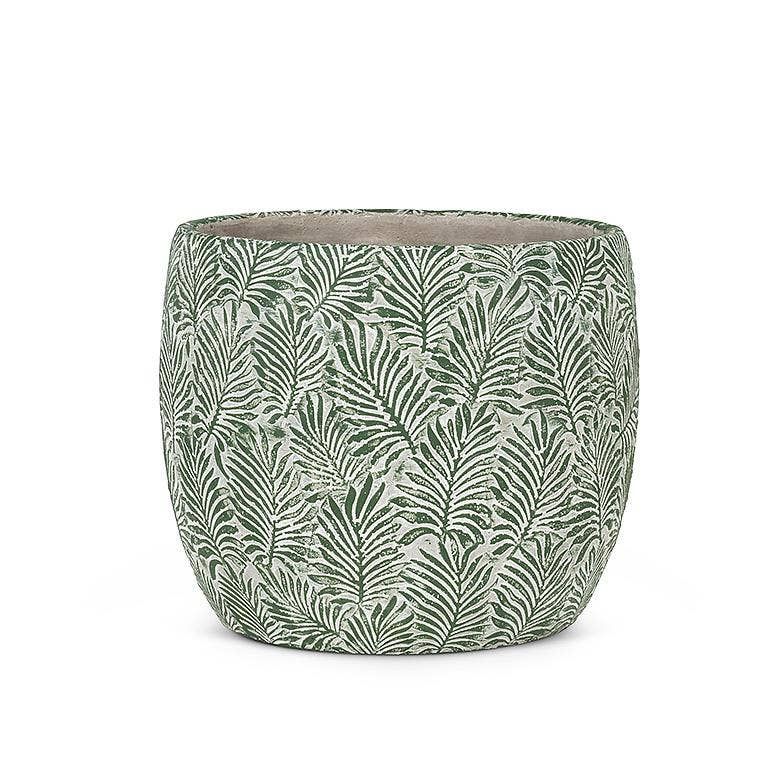 Green Leaf Planter: Small (5"D)