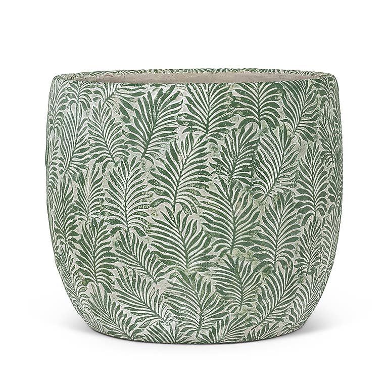 Green Leaf Planter: Small (5"D)