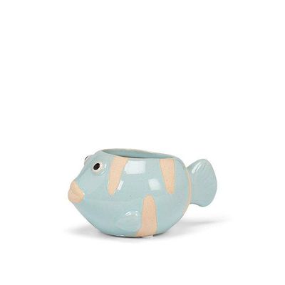 Small Fish Planter-Blue-1.5"D