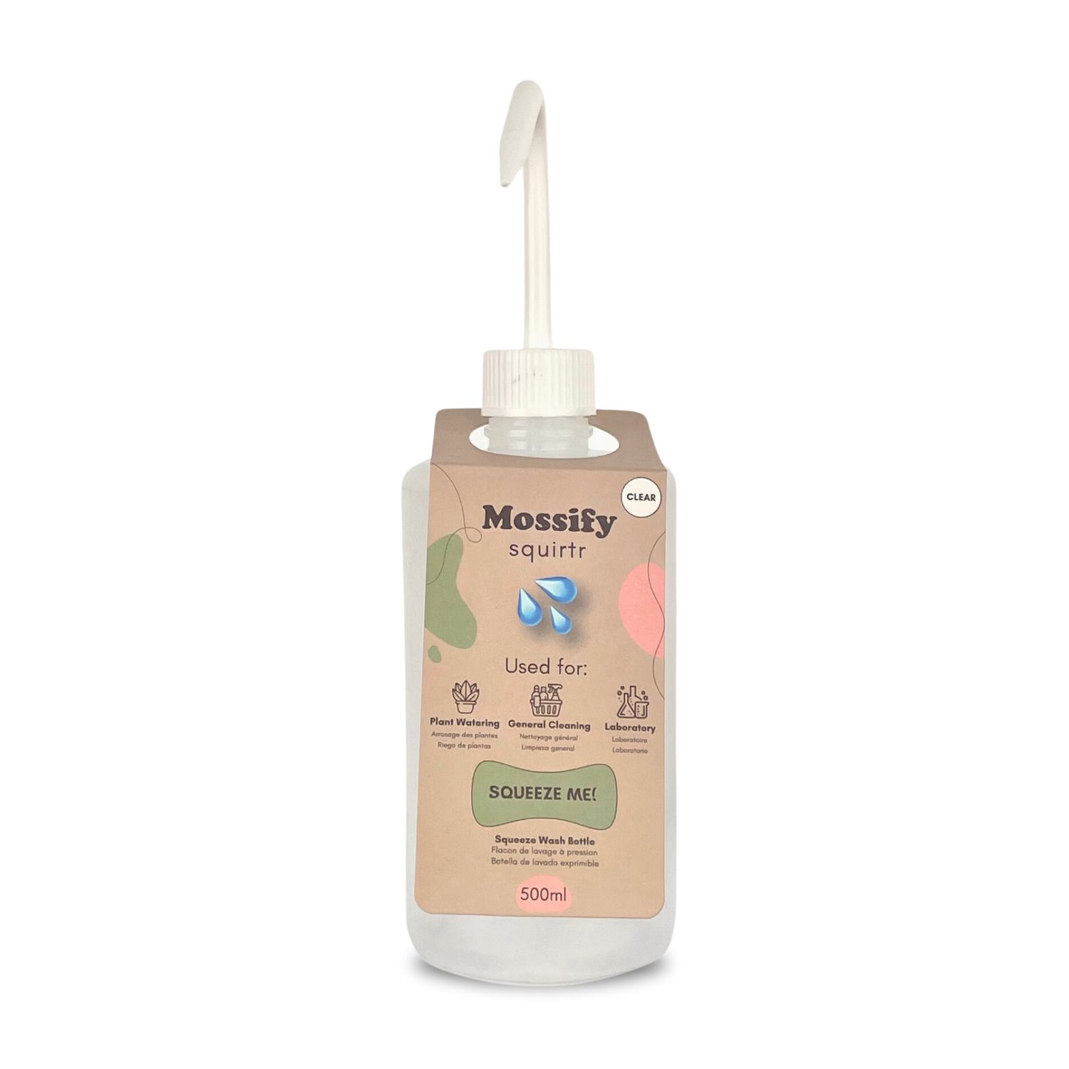Mossify squirtr –Squeeze Bottle Plant Mister for Daily Water: Pink