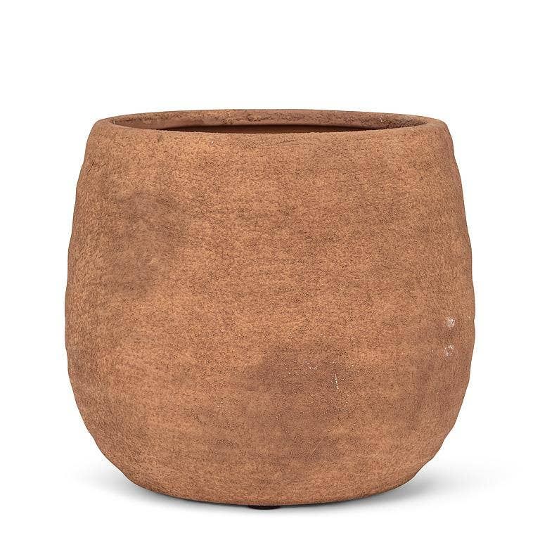 Coarse Texture Planter-5"H: Rust