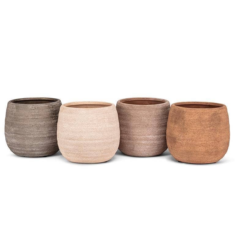 Coarse Texture Planter-5"H: Rust