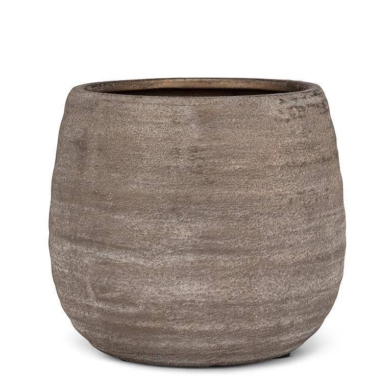 Coarse Texture Planter-5"H: Taupe