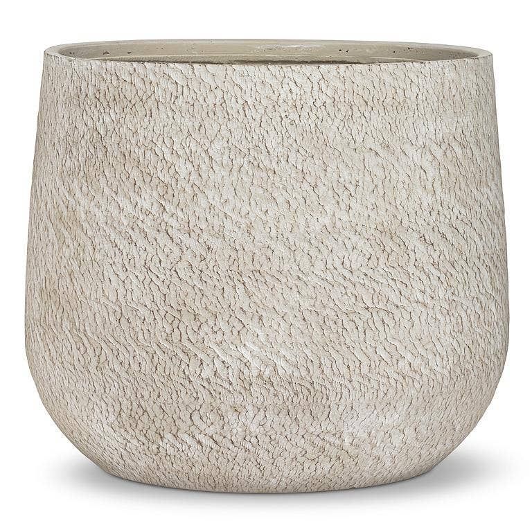 Extra Large Grey Rough Texture Planter - 13"