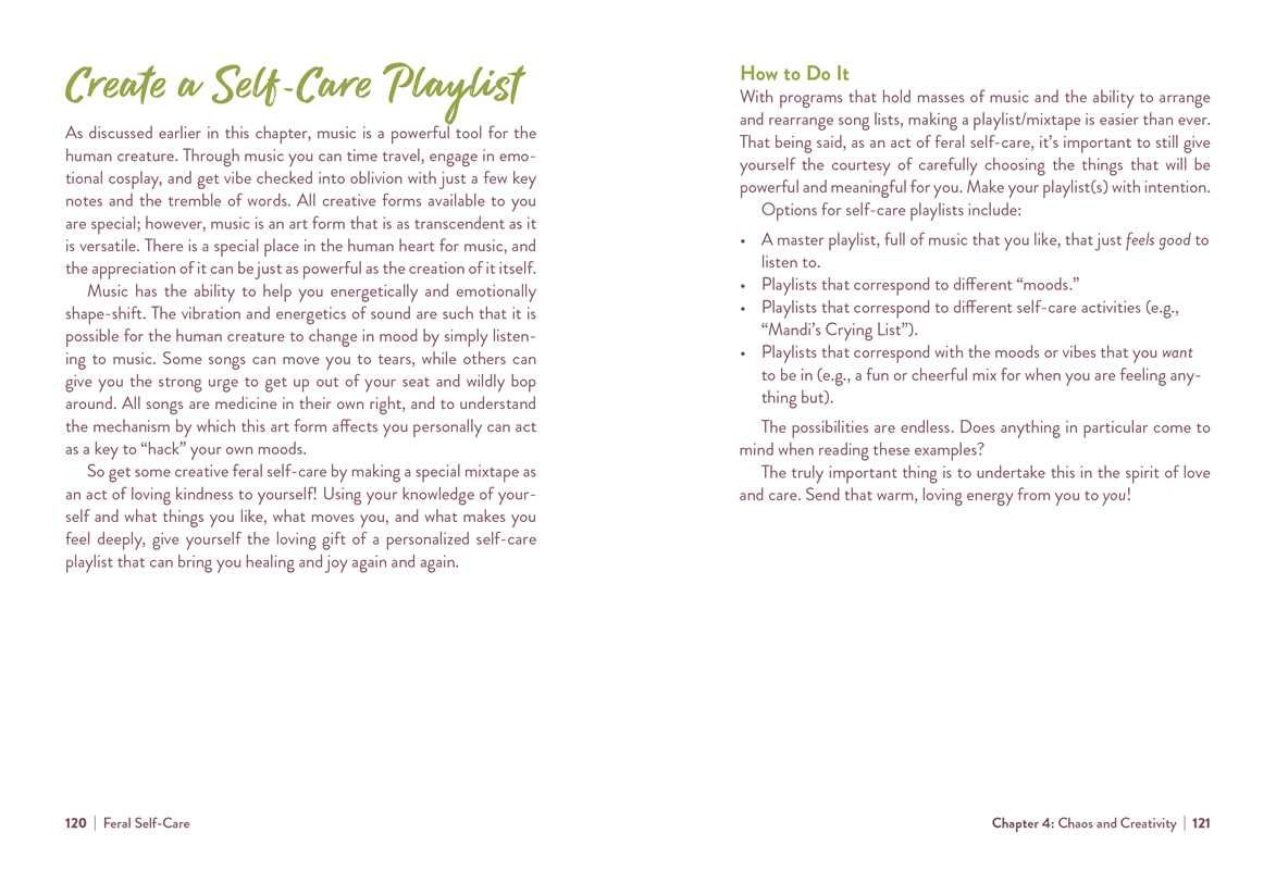 Feral Self-Care by Mandi Em: Hardcover; 224 pages / English