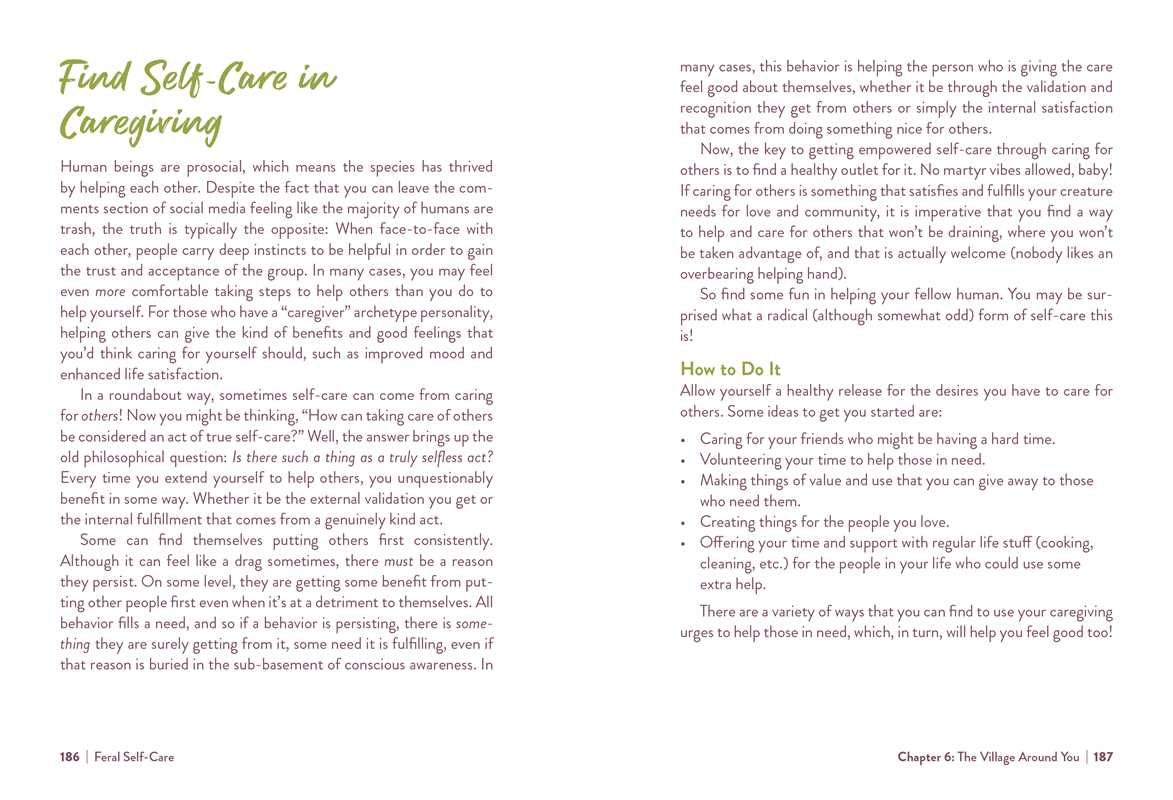 Feral Self-Care by Mandi Em: Hardcover; 224 pages / English