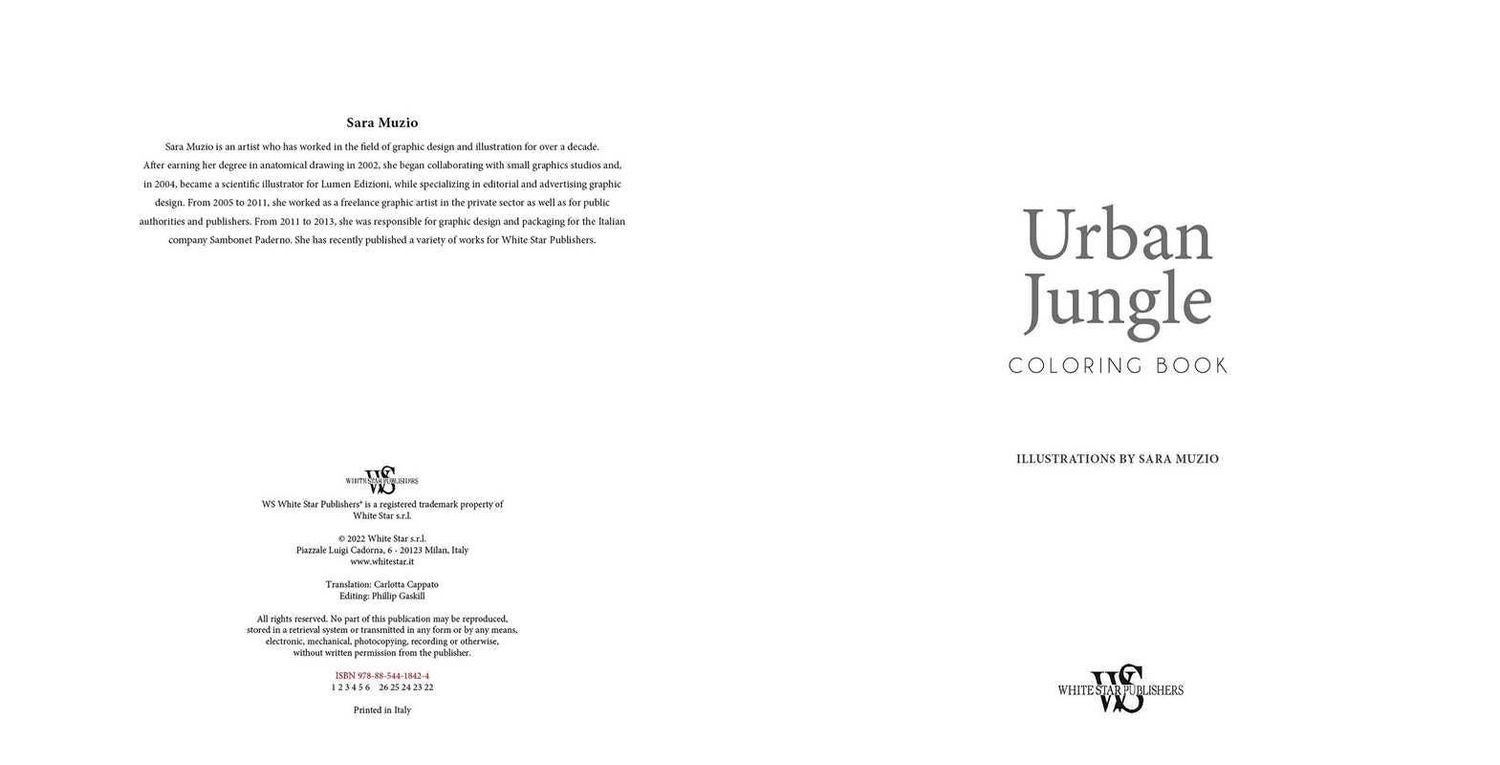 Urban Jungle Coloring Book: Paperback; 96 pages / English