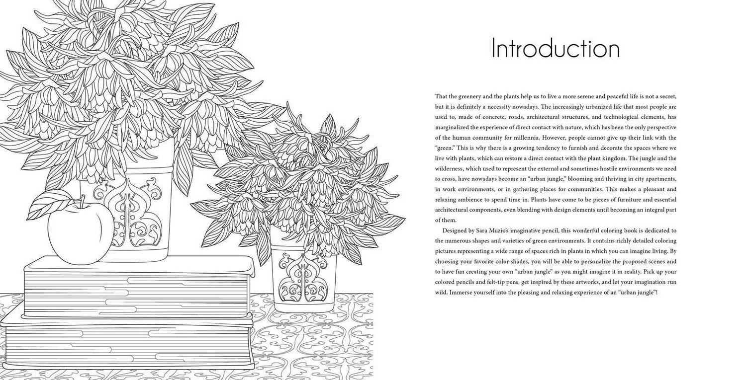 Urban Jungle Coloring Book: Paperback; 96 pages / English