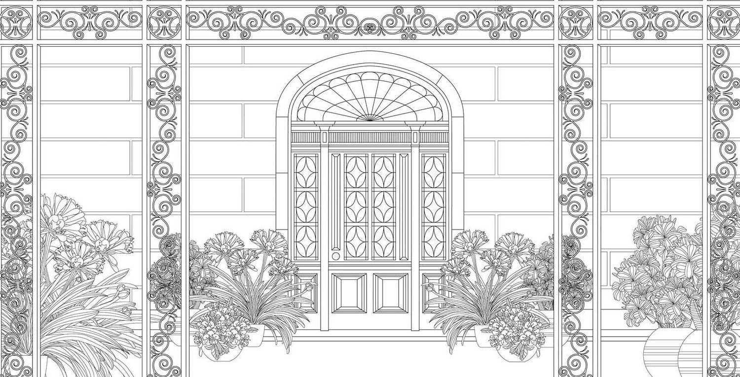 Urban Jungle Coloring Book: Paperback; 96 pages / English