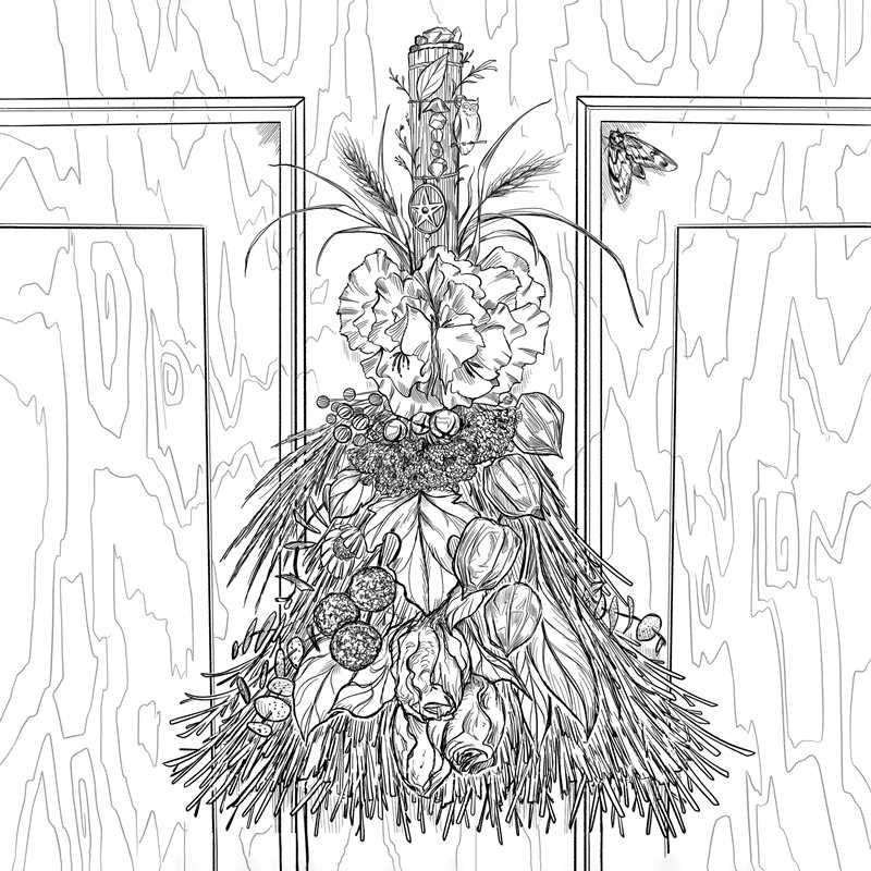 Green Witch's Coloring Book by Arin Murphy-Hiscock: Paperback; 80 pages / English