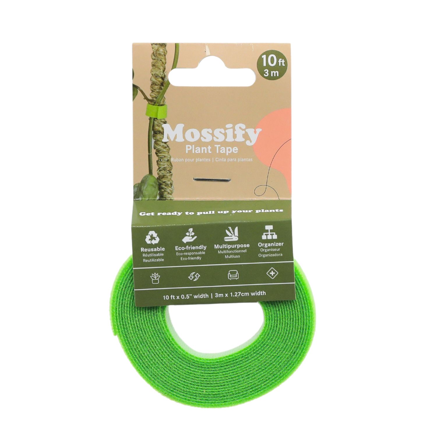 Reusable Plant Tape Pull Up &amp; Support Indoor &amp; Outdoor Plant: 10 Feet