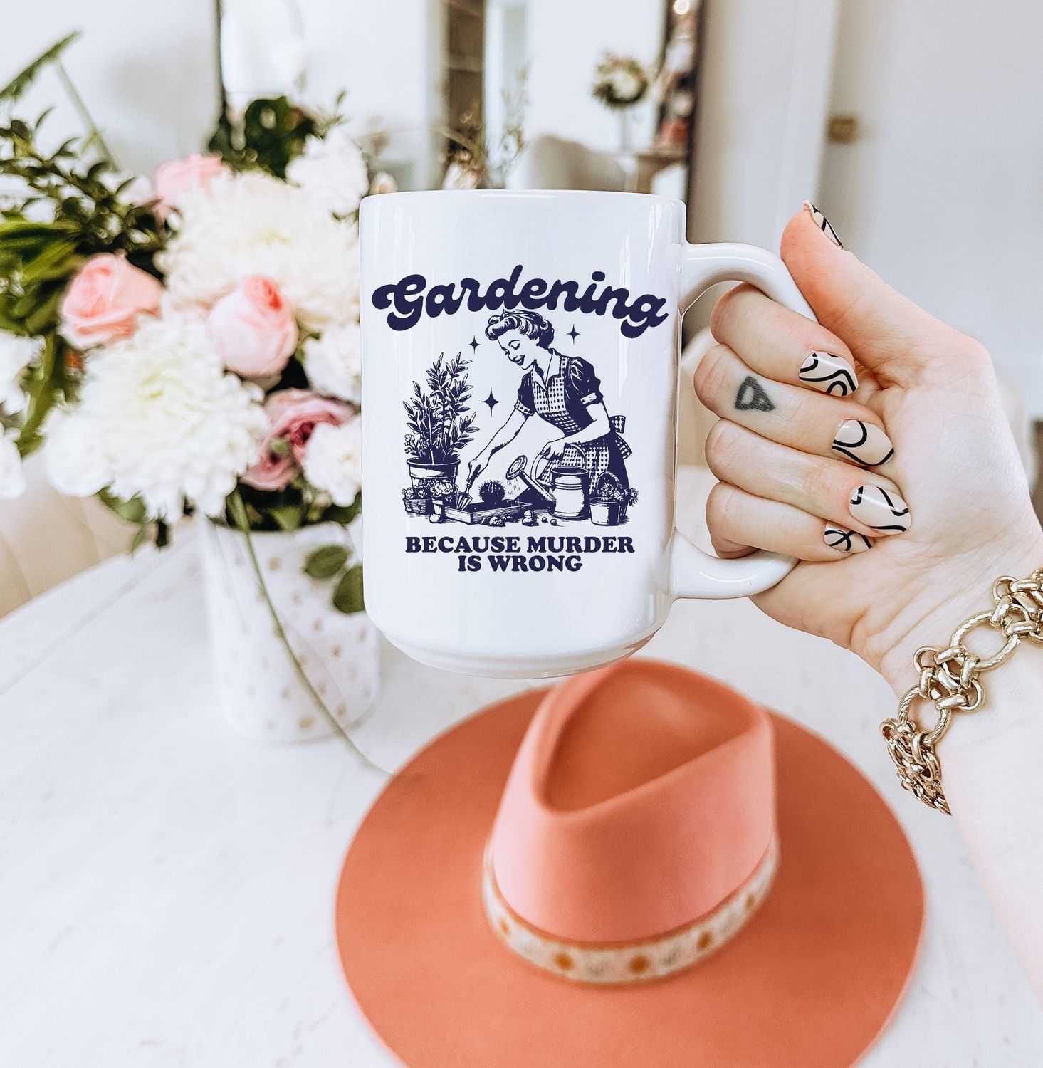 Gardening Coffee Mug: 15 oz