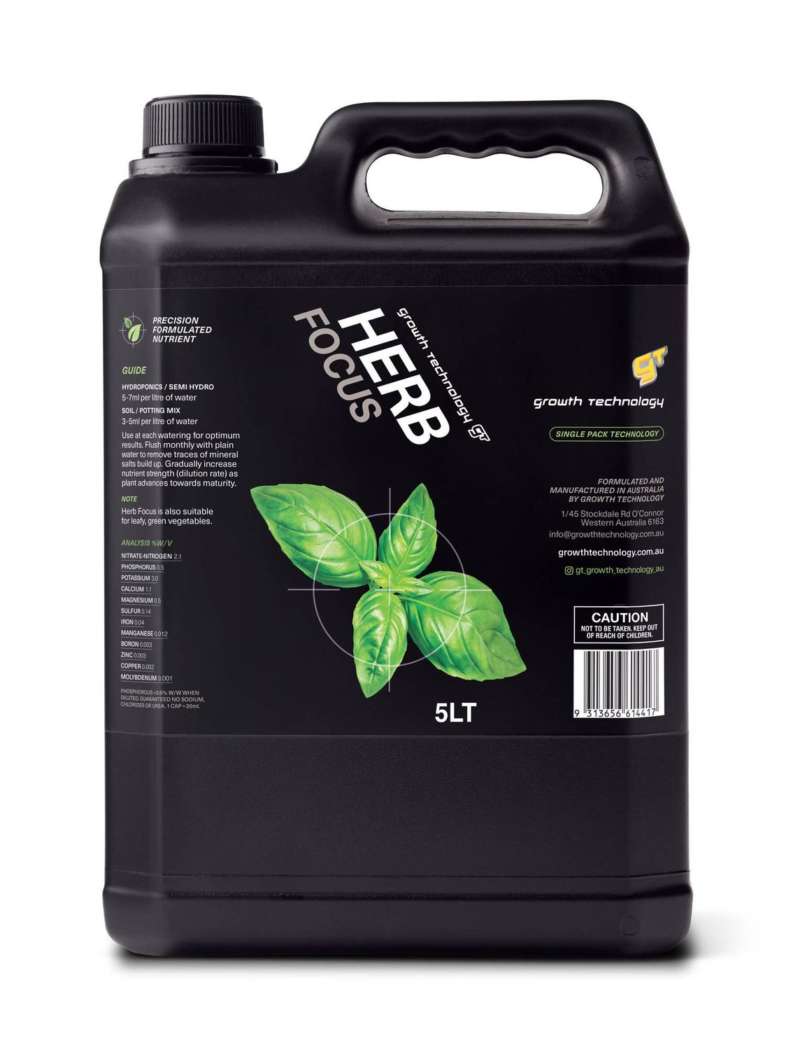 Growth Technology GT Focus Plant Nutrients (1 Litre Size): 1 Litre / Orchid Bloom
