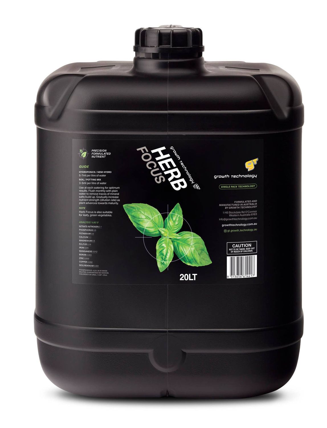 Growth Technology GT Focus Plant Nutrients (1 Litre Size): 1 Litre / Orchid Bloom