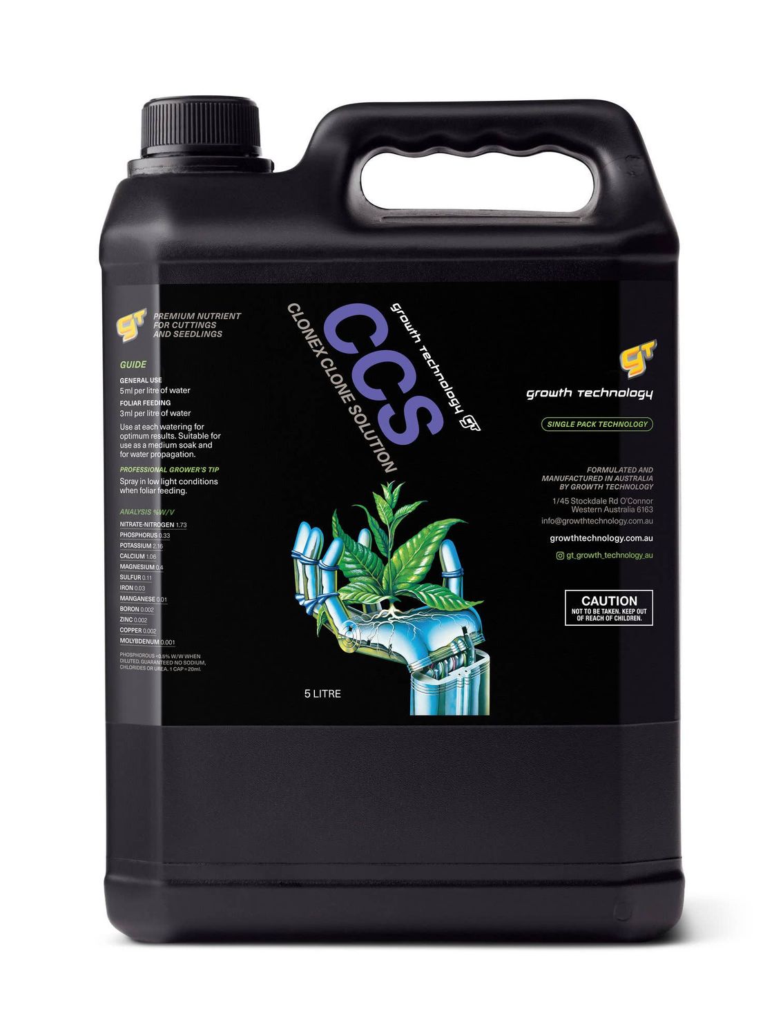 Growth Technology GT Focus Plant Nutrients (1 Litre Size): 1 Litre / Orchid Bloom