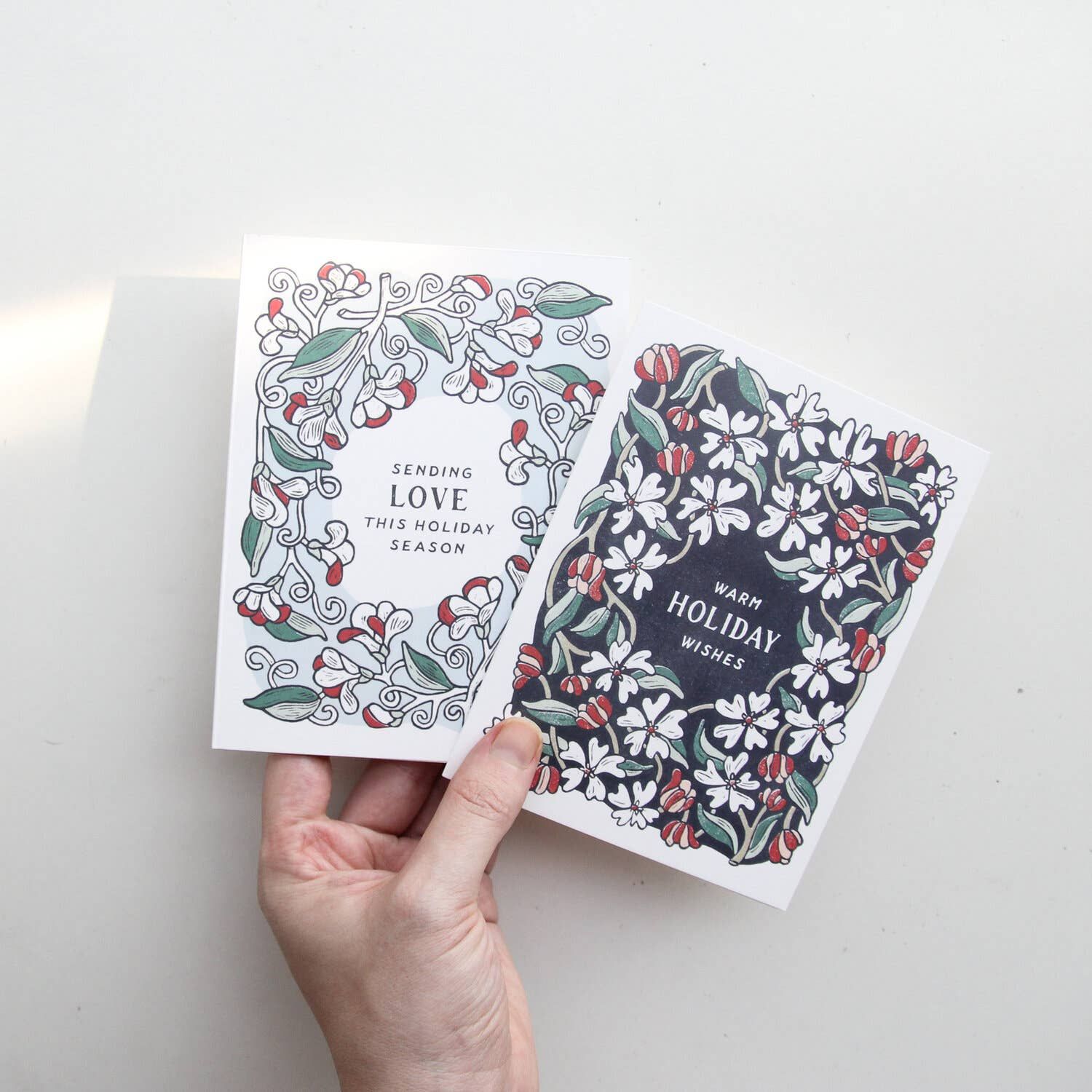 Toadstools + Ferns Mushroom Card