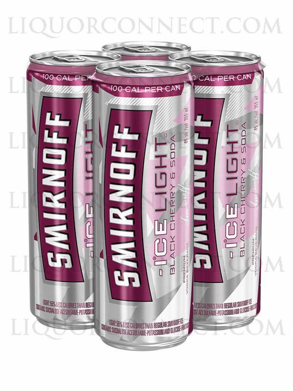 SMIRNOFF ICE LIGHT BLACK CHERRY &amp; SODA **6