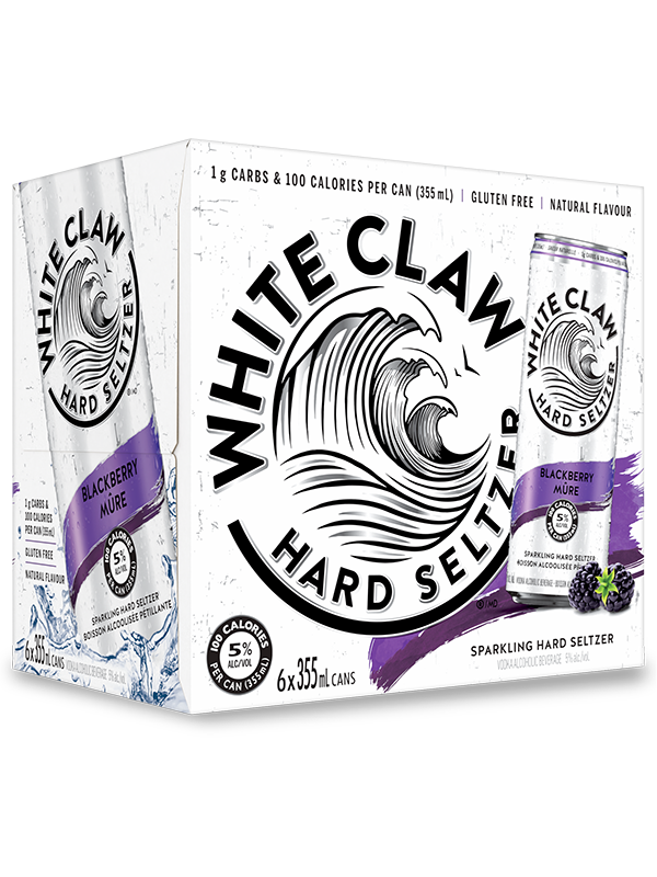 WHITE CLAW BLACKBERRY 6PK 4X(6X355ML)