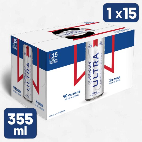 355ML Michelob Ultra 15 can