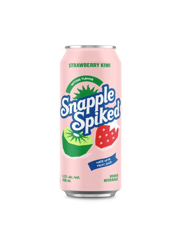 SNAPPLE SPIKED TEA KIWI STRAWBERRY 458 D