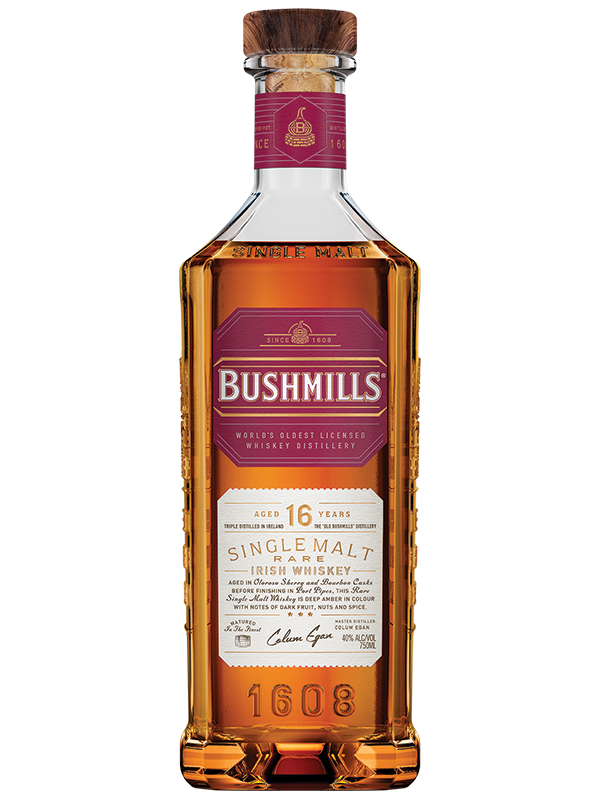 BUSHMILLS SINGLE MALT WHISKEY - 16 YR