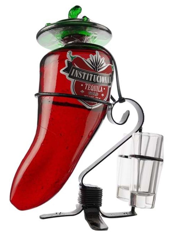CHILE PEPPER WITH STAND - TEQUILA