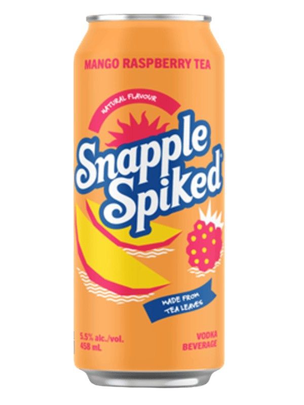 SNAPPLE SPIKED TEA MANGO RASPBERRY 458ml