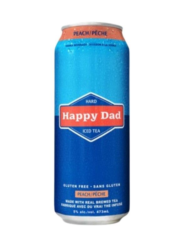 HAPPY DAD HARD ICED TEA PEACH 473ML