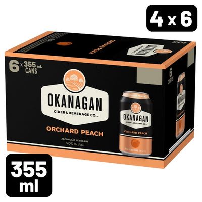 OKANAGAN PREMIUM PEACH CIDER-CANS