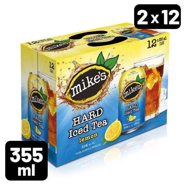 MIKES HARD ICED TEA LEMON 12X355ML CAN