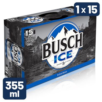 BUSCH ICE 6.0, 355ML 15UC CAN **