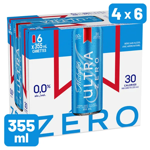 MICHELOB ULTRA 0.0 NON ALC 6 X Can 355 ml