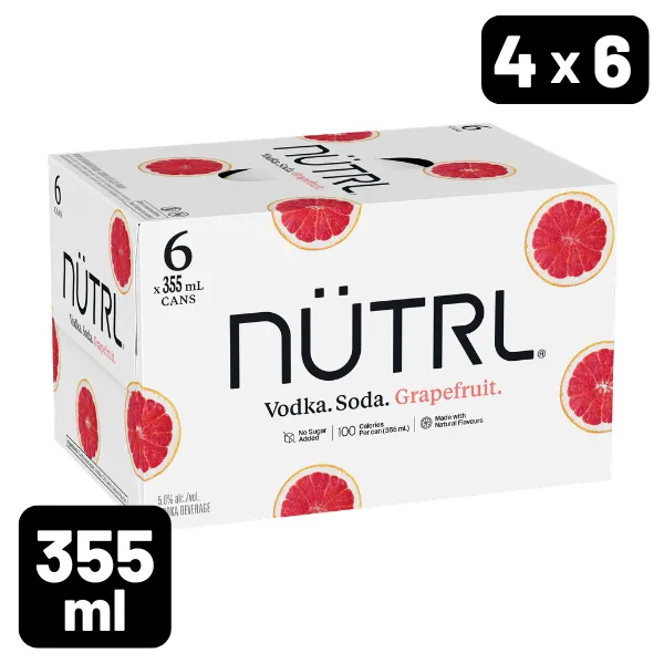 NUTRL VODKA SODA - GRAPEFRUIT 6PK