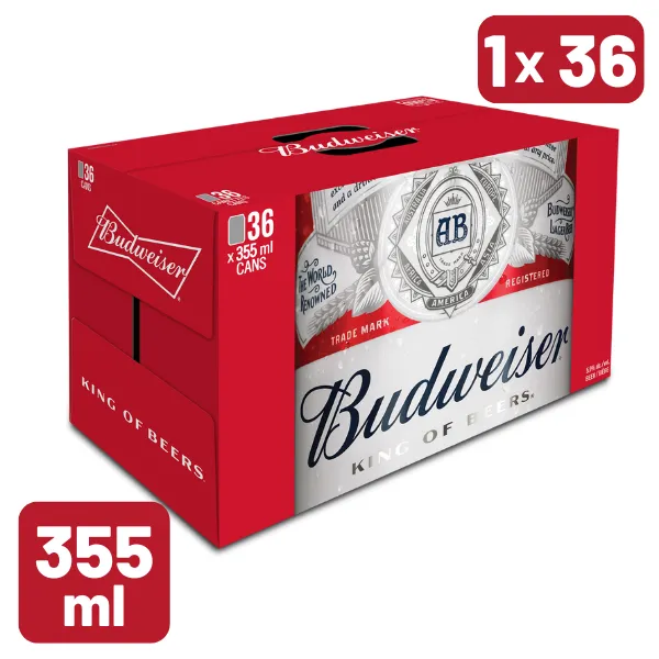 BUDWEISER 36 X Can 355 ml **