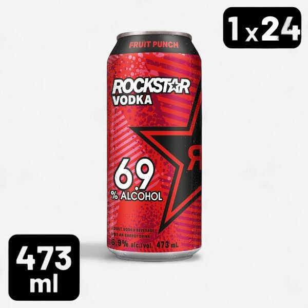 ROCKSTAR + VODKA FRUIT PUNCH 473ML