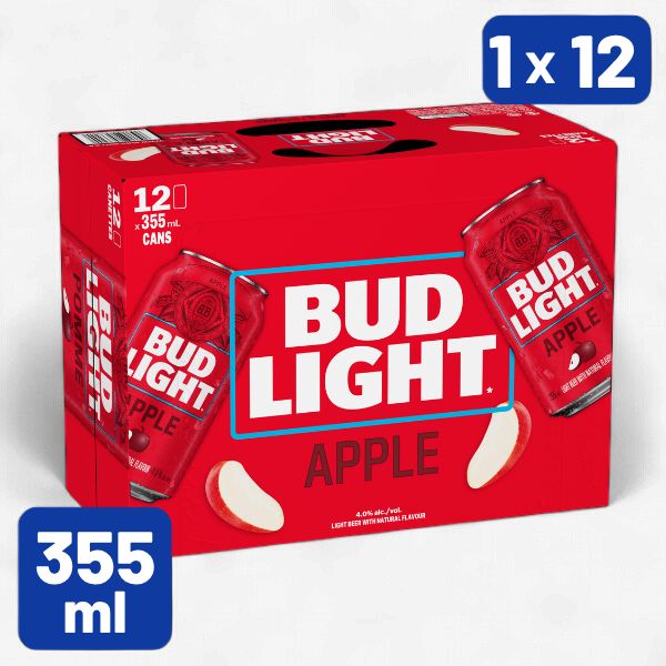 BUD LIGHT APPLE 12 CAN